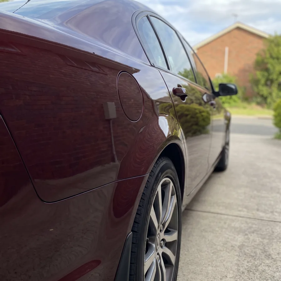 The same panel repaired and colour-matched